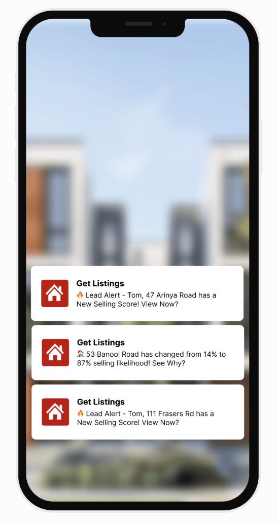 Get Listings Mobile App Notifications